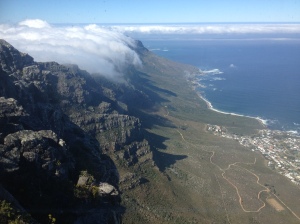 The view from the top of Table Mountain.